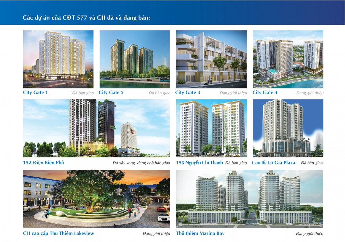 Chủ đầu dự án chung cư city gate 5- Các dự án của 577